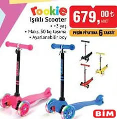 ROOKİE IŞIKLI SCOOTER +3 YAŞ